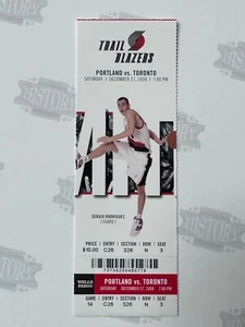 2008 Toronto Raptors at Portland Trail Blazers Ticket 12/27/08 - Picture 1 of 1