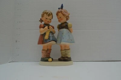 M I Hummel Figurine #256	Knitting Lesson	TMK 6 - Image 1 of 3