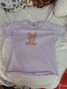 Playboy Women’s T-Shirt Large Purple Logo Graphic Tokyo Club Short Sleeve Tee - Picture 1 of 5