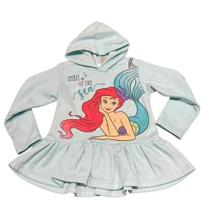 Disney Ariel Hoodie Sweatshirt Girls Blue/Green Size 6X Minor Flaws READ - Picture 1 of 8