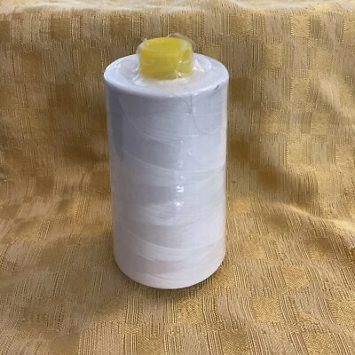 Off White 6000 Yard spool 100% spun polyester Sewing Serger thread  #1179 - Image 1 of 3