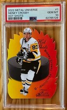 2022 Metal Universe Hot Shots Sidney Crosby #1 Die Cut PSA 10 - Pop 1!!