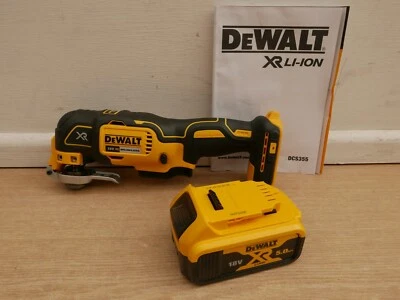 DeWalt DCS355 18V XR Multi Tool Bare Unit + DCB184 5AH Battery  - Image 1 of 4