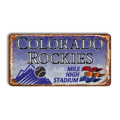 Metal sign Colorado Rockies vintage Colorado Rockies home stadium street sign - Image 1 of 4