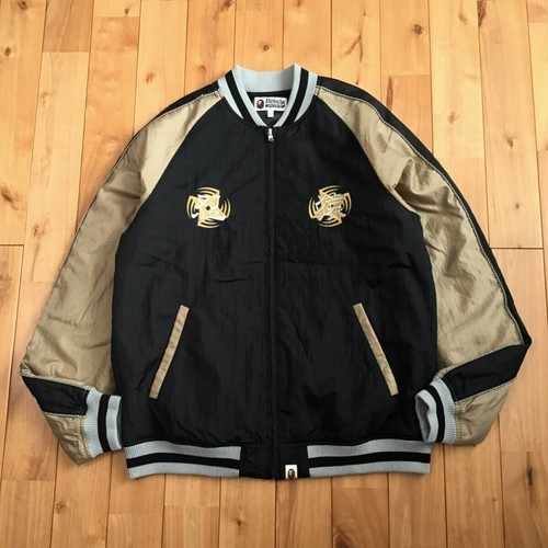 A BATHING APE (BAPE) 【Sukajan】BAPE NINJA SOUVENIR JACKET L taglia a giacca ninja scimmia da bagno sukajan a...