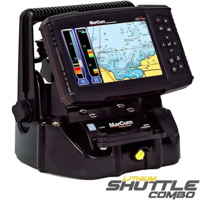 Marcum MX7 MX-7GPSLI Lithium Shuttle Combo Sonar GPS - Image 1 of 1