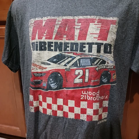 Wood Brothers Racing Large Matt Dibenedetto Ford Motorcraft T-shirt Shirt NASCAR Cover