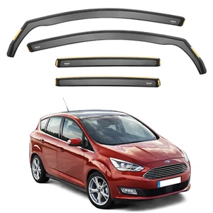 ISPEED Wind Deflectors for Ford C Max MK2 2010-2019 5-Door 4pc Tinted Visors - Picture 1 of 10
