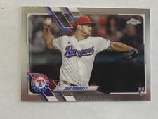 2021 Topps Chrome Update Dane Dunning Rookie Card #USC9 Texas Rangers