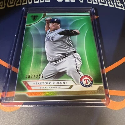 2018 Topps Triple Threads Bartolo Colon #98 Emerald Parallel /259 Texas Rangers - Image 1 of 4