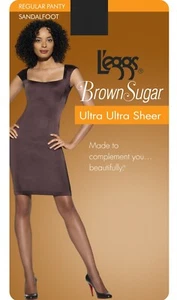 L'eggs® Brown Sugar Ultra Sheer " REGULAR " Pantyhose, 1 Pairs " MADE IN USA " - Picture 1 of 9
