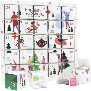 English Tea Shop Organic Tea Advent Calendar  50g Premium Blends Holidays - Picture 1 of 7