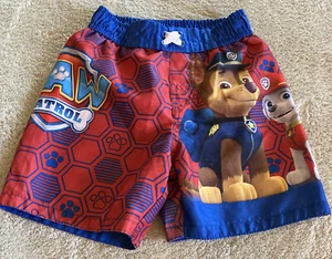 Pantalones cortos baúles de baño Paw Patrol niños rojo azul Marshall Chase 2T - Imagen 1 de 10