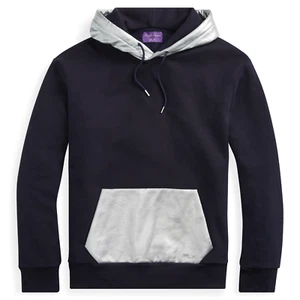 Ralph Lauren Purple Label RLX Azul Marino Lámina Bloques de Color Polar Sudadera con Capucha Nueva $595 - Imagen 1 de 3