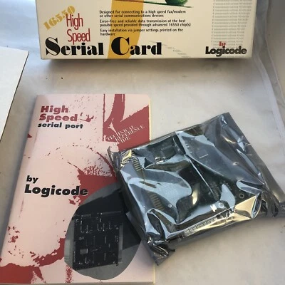 NEW ISA 8-Bit 16550 High Speed Serial Card XT AT - HSP-1P - By Logicode 25 Pin - Image 1 of 4