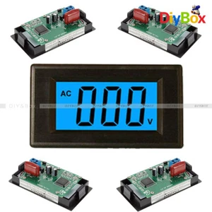 Voltmetro digitale pannello 2 o 4 fili AC 0-500V LCD misuratore di tensione alternata blu - Foto 1 di 13