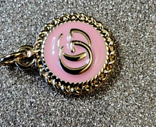 GUCCI DESIGNER 16 mm PINK AND GOLD BUTTON 1 pc