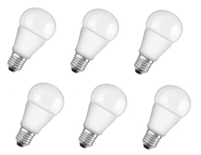 6x Osram LED Star Classic Lampe E27 5W = 40W kaltweiß matt EEK:E (Spektrum A-G) - Bild 1 von 4