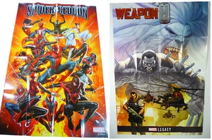 JUEGO de 12 PÓSTERS PROMOCIONALES DE MARAVILLA (2017) FF Spidey DEADPOOL Avengers CAPITÁN AMÉRICA - Imagen 1 de 10