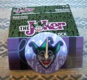 DC Worlds Finest Collection Joker Wall Clock Exclusive Culturefly NWT - Picture 1 of 3