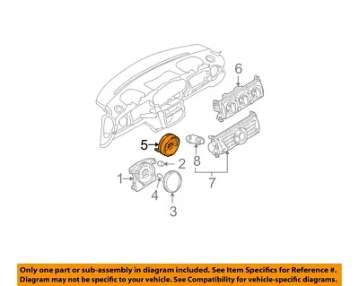 Used Speedometer Gauge fits: 2003 Mini COOPER Conv tachometer single instrument - Image 1 of 3