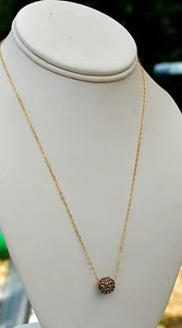 Gold Filled Crystal Pave Necklace - Bild 1 von 1
