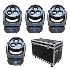 3x40W Bee Eyes Led Beam Zoom Moving Head Disco Stage Light 4pcs with Case Pack