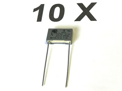 ARCOTRONICS/ KEMET 47nF, 275V AC, 560V DC, 0,047uF, R40, MKT, 10%, RM15, R40KI247050M1K, 10 Stück