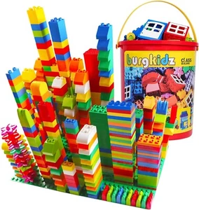 Large 214-Piece Stacking Block Set in Multicolor - Perfect for Toddler Learning - Picture 1 of 9