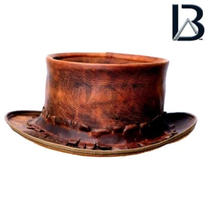 Cappello da motociclista Steampunk Deadman cappello a fascia vintage El Dorado cappello in pelle - Foto 1 di 4