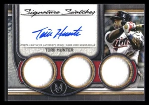 Autografo 2023 Museum Signature Swatches Triple Relic #SWTRATH Torii Hunter /399 - Foto 1 di 2