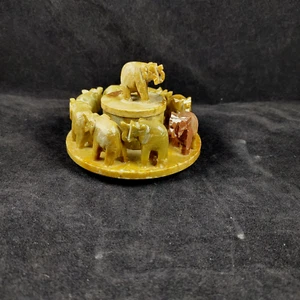Marching Elephants Circling Incense Burners (2) Stick/Cone Incense Made in India - Picture 1 of 7