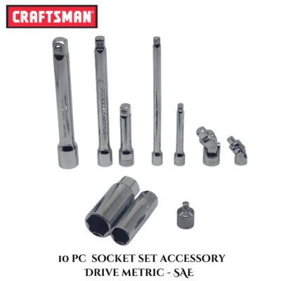 Craftsman Extension Bar Set, 10 Piece Sockets, Swivel 1/4, 3/8, 1/2 Drive Tools - Image 1 of 4