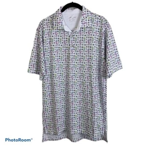 Bobby Jones Women's size M Polo X-H20 Seahorses Starfish Shells Shirt - Picture 1 of 6