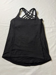 Lululemon Women’s Free to be Wild Tank Top Built in Bra Semi-Open Back Size 6 - Picture 1 of 6
