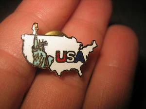 Vintage USA mit FREIHEITSSTATUE Souvenir Sammler PIN - Bild 1 von 3