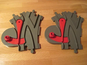 New - Lego Duplo Switch Tracks / Junction Tracks (2 Pieces) - Picture 1 of 3