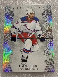 2025-26 Upper Deck Artifacts K'Andre Miller Platinum Sparkle #/99 Rangers - Bild 1 von 2
