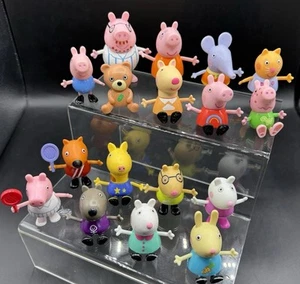 Hasbro Peppa Pig Toy Play Figures Set X17 - Rare Characters - Llama Giraffe Pony - Picture 1 of 14