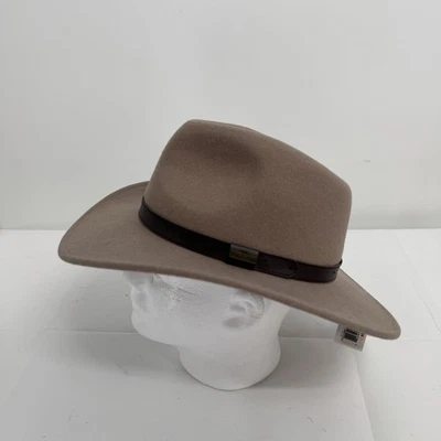 Chapéu masculino Pendleton L Outback 100% lã bronzeado novo com etiquetas - Imagem 1 de 4