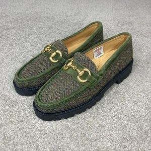 G.H. Bass Weejuns Harris Tweed Super Bit Lug Loafers  Size 9.5 - Picture 1 of 7
