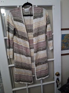 Olive & Oak Long Knit Cardigan Pullover Size Small  - Bild 1 von 4