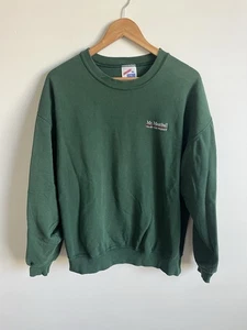 Vintage Sweatshirt Mr Meatball Italian Foods Grün Herren Gr. XL 90s USA Russell - Bild 1 von 4