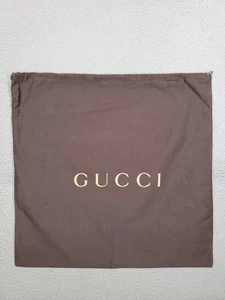 GUCCI Staubbeutel ECHT Reise Aufbewahrung Baumwolle Kordelzug BEUTEL Braun 21x22 - Bild 1 von 7