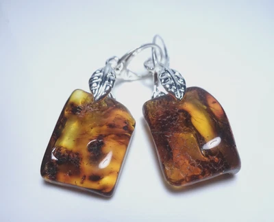 BRINCOS ÂMBAR GENUÍNOS - Imagem 1 de 4