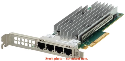 New Dell Qlogic QL41164HFRJ Quad Port 10GbE RJ-45 10GBase-T Network Card 33M0K