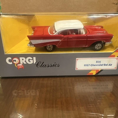 1985 CORGI CLASSICS DIECAST  1957 CHEVROLET BEL AIR #825 GREAT BRITAIN NIB A106 - Image 1 of 4