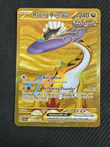 Raging Bolt ex 218/162 SV05: Temporal Forces Holo Pokemon TCG - Picture 1 of 2