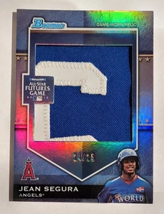 2012 Bowman DRAFT PICKS PROSPECTS Jean Segura GU Lettermen S RELIC PATCH RC /25 - Picture 1 of 3