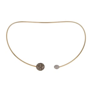 Pomellato Sabbia Choker Brown & White 18k Rose Gold Necklace - Picture 1 of 4